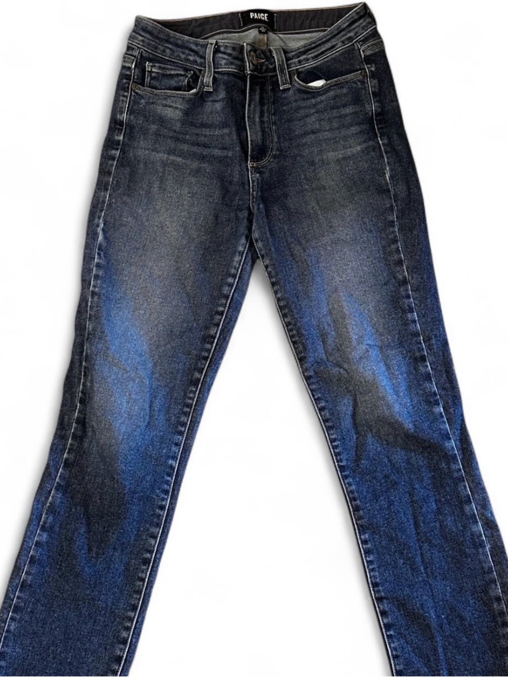 PAIGE Women’s Dark Blue Straight Jeans